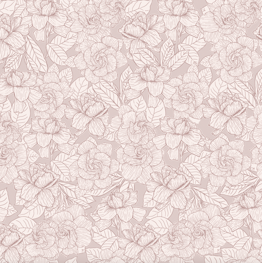 Shyla Floral Wallpaper - Blush Pink, Cream & Dark Green