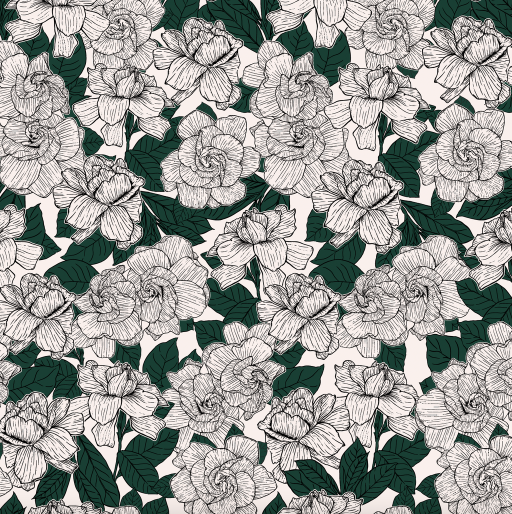 Shyla Floral Wallpaper - Blush Pink, Cream & Dark Green