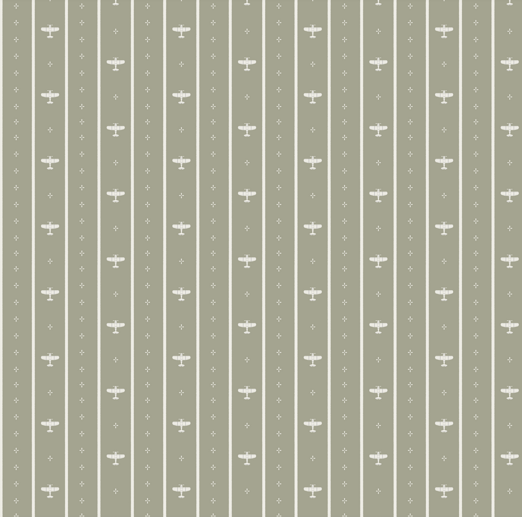 Maverick Striped Wallpaper - Blue & White Nautical Nursery
