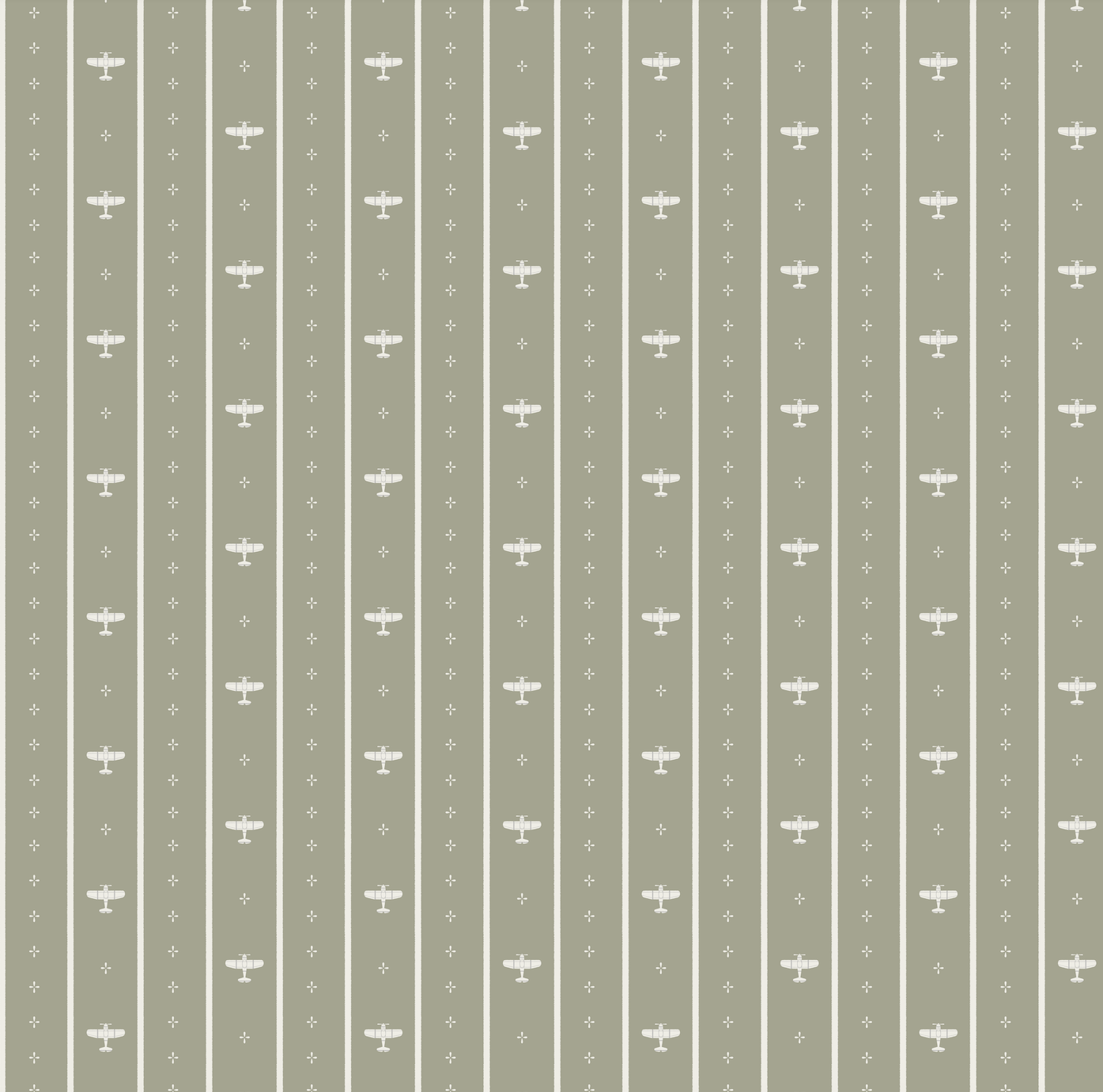 Maverick Striped Wallpaper - Blue & White Nautical Nursery