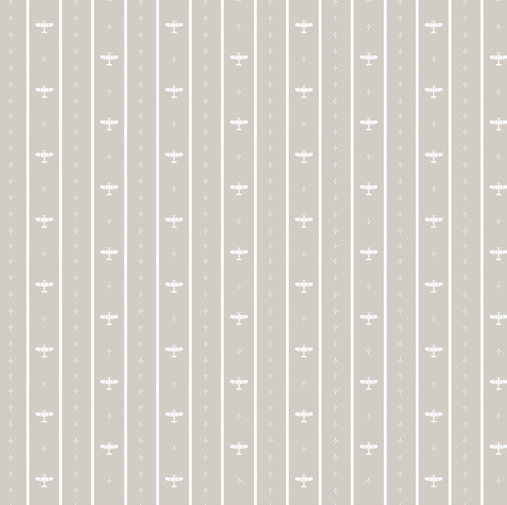 Maverick Striped Wallpaper - Blue & White Nautical Nursery
