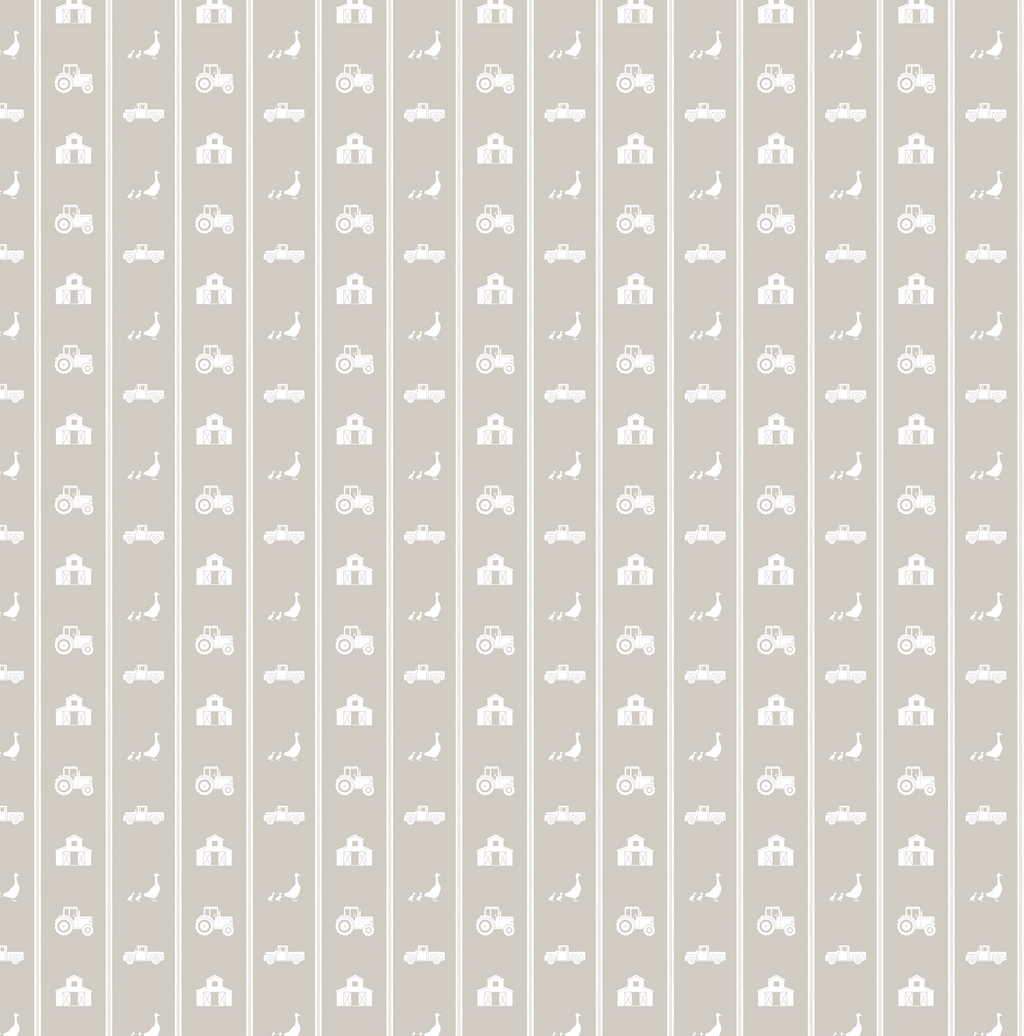 Charlie Geometric Wallpaper - Sage-Green & White Farmhouse