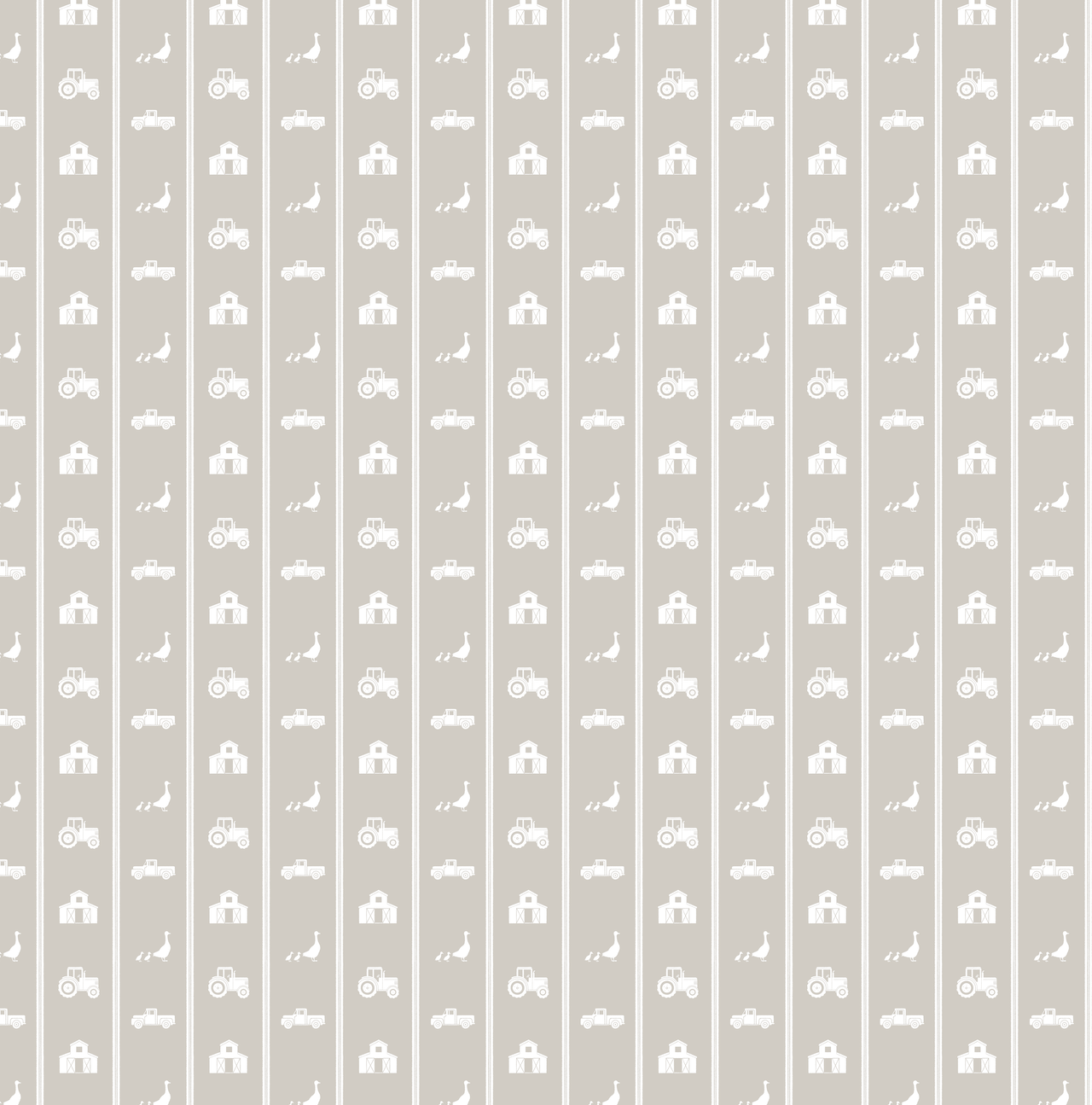 Charlie Geometric Wallpaper - Sage-Green & White Farmhouse