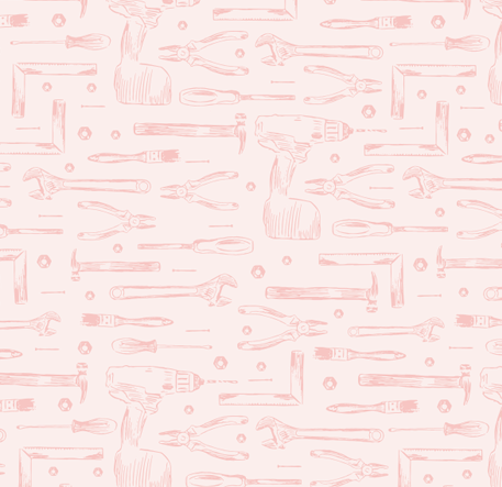 Dewalt Geometric Removable Wallpaper - Teal, Sage & Soft-Pink