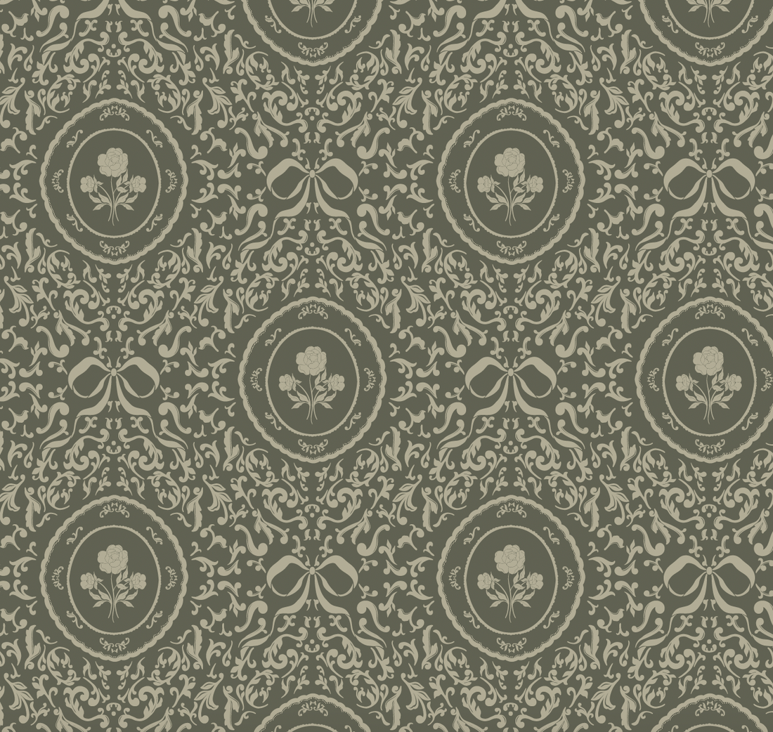 Louise Floral Removable Wallpaper in Classic Beige and Cream
