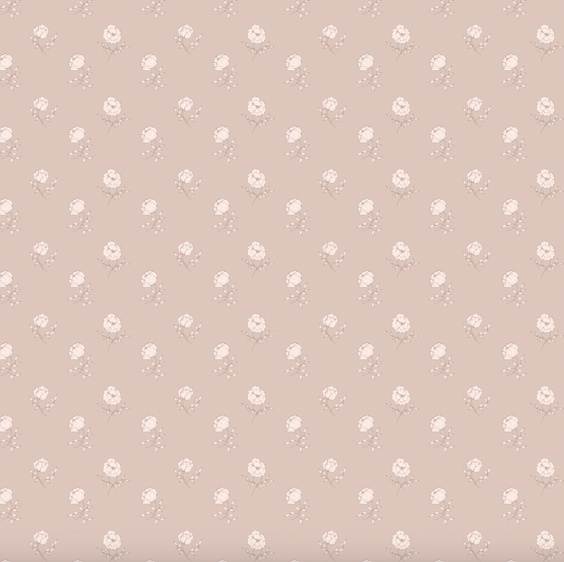 Elle Floral Removable Wallpaper in Cream Grey Blush Sage-green