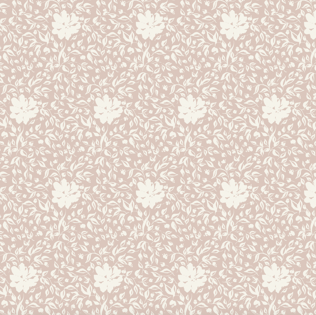 Layla Floral Wallpaper - Sage-Green & Off-White Traditional