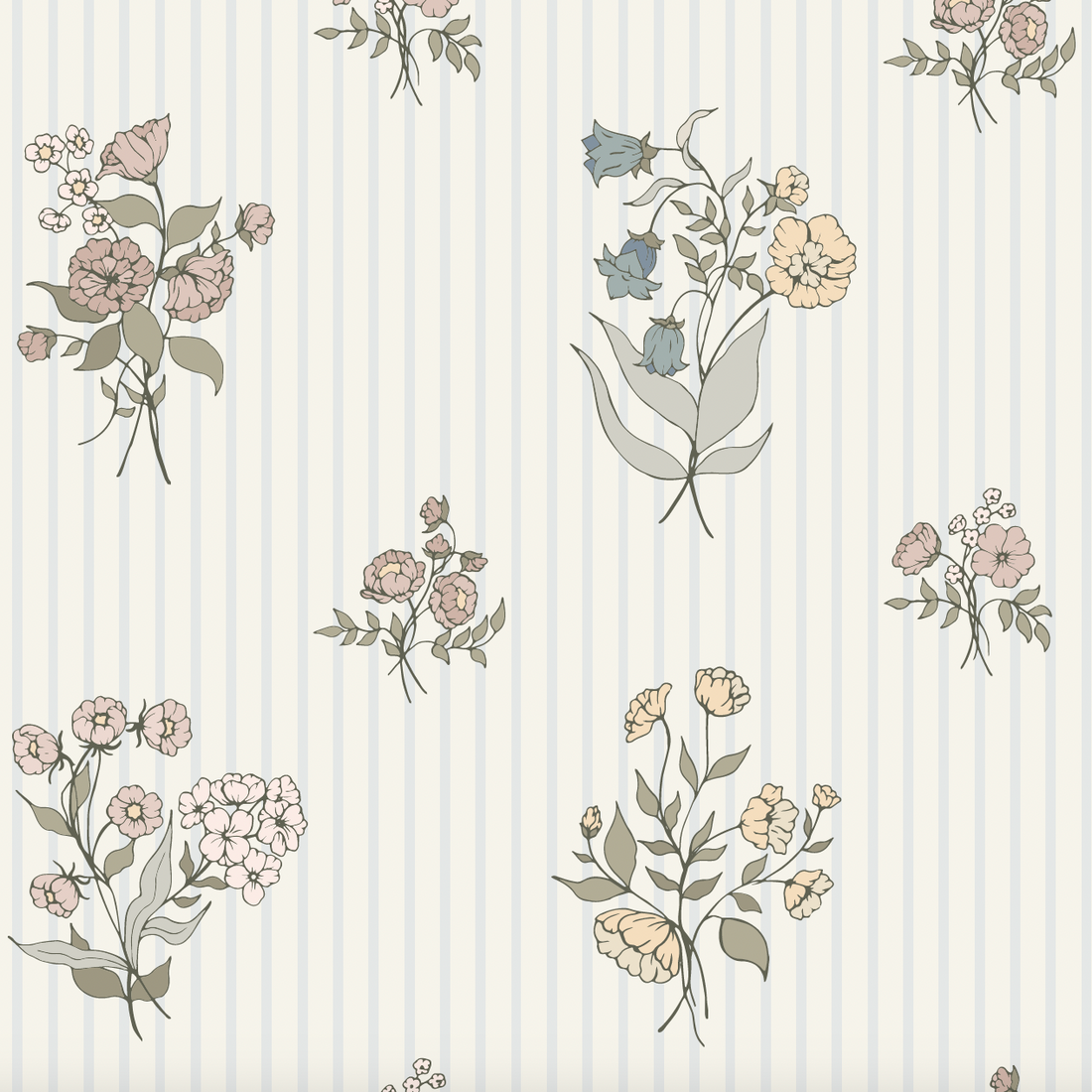 Cosie Floral Wallpaper: Vintage-Inspired Cottagecore Decor