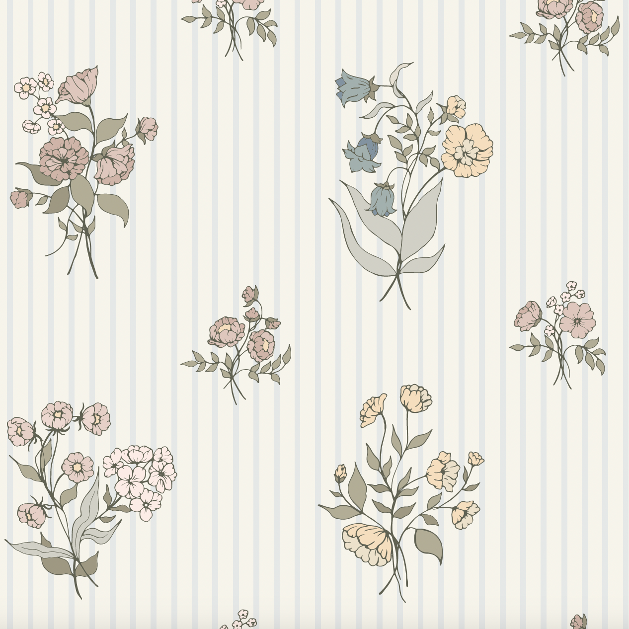 Cosie Floral Wallpaper: Vintage-Inspired Cottagecore Decor