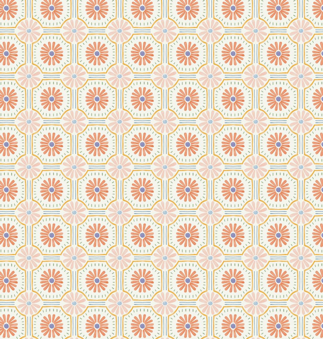 Eliza Geometric Removable Wallpaper for Transitional Decor