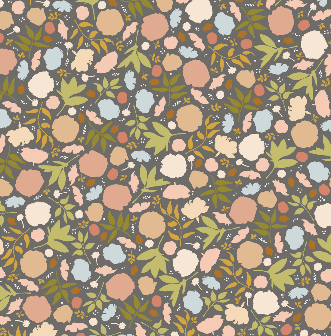 Brea Minimalist Floral Removable Wallpaper - Terracotta & Pink