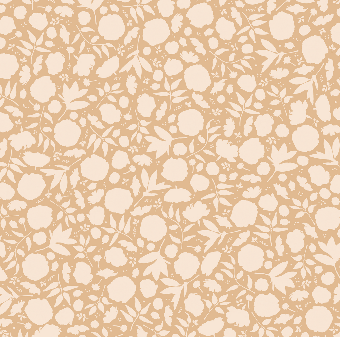 Brea Minimalist Floral Removable Wallpaper - Terracotta & Pink