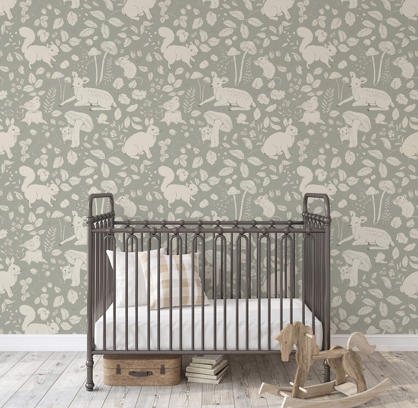 Finch Peel and Stick Removable Wallpaper by Daphne and Sage