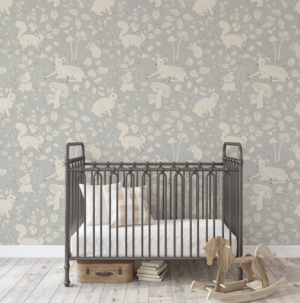 Finch Peel and Stick Removable Wallpaper by Daphne and Sage