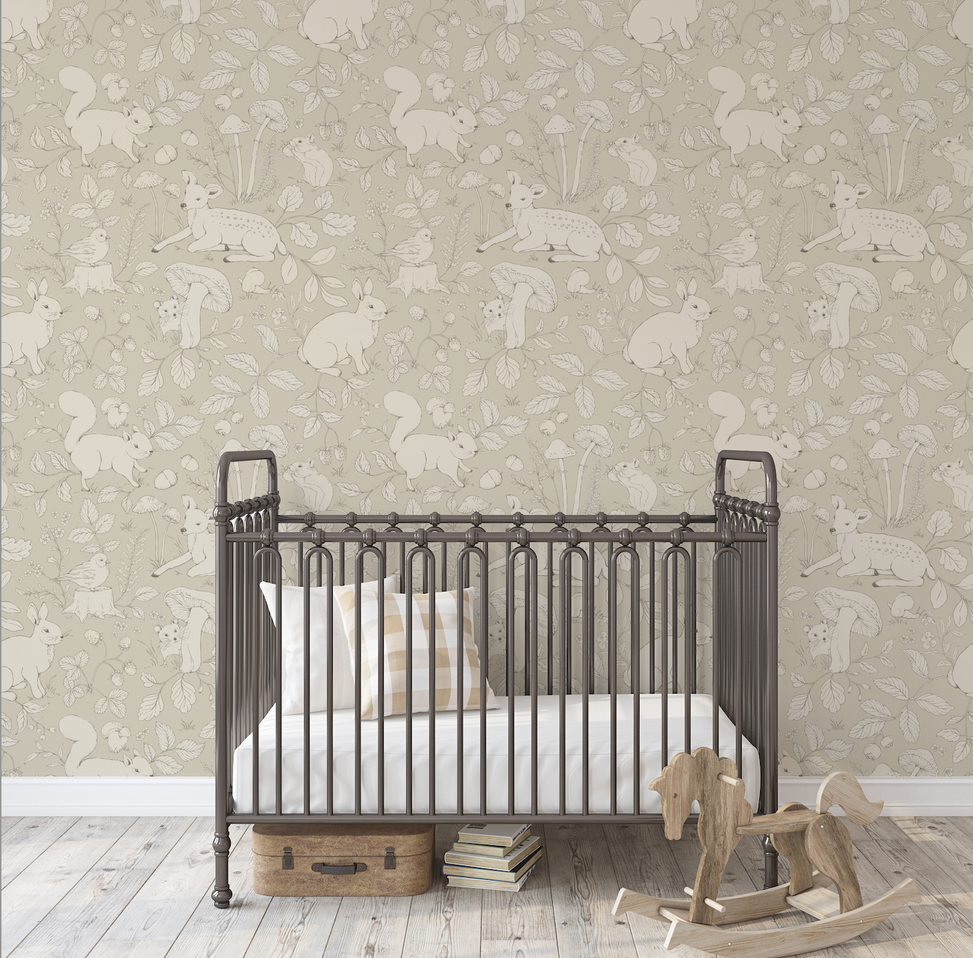 Finch Peel and Stick Removable Wallpaper by Daphne and Sage