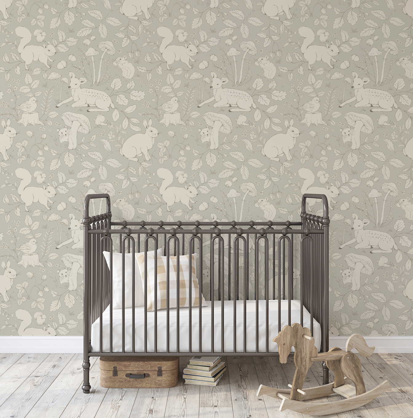 Finch Peel and Stick Removable Wallpaper by Daphne and Sage