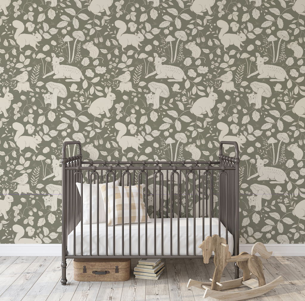 Finch Peel and Stick Removable Wallpaper by Daphne and Sage