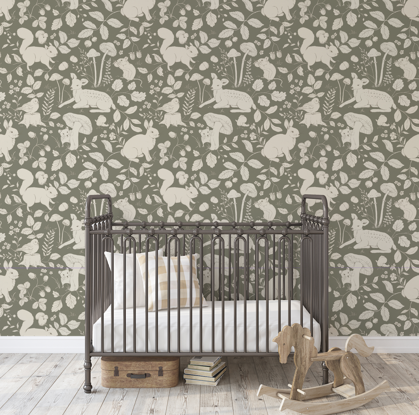 Finch Peel and Stick Removable Wallpaper by Daphne and Sage