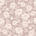 Riley Floral Removable Wallpaper in Cream and Muted Sage Green