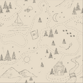 Michael Nature-Inspired Removable Wallpaper in Beige and Olive-Green