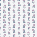 Harriet Floral Wallpaper in White and Blue Cottagecore Style