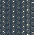 Nattie Floral Wallpaper in Green Blue Pink White Bohemian Style