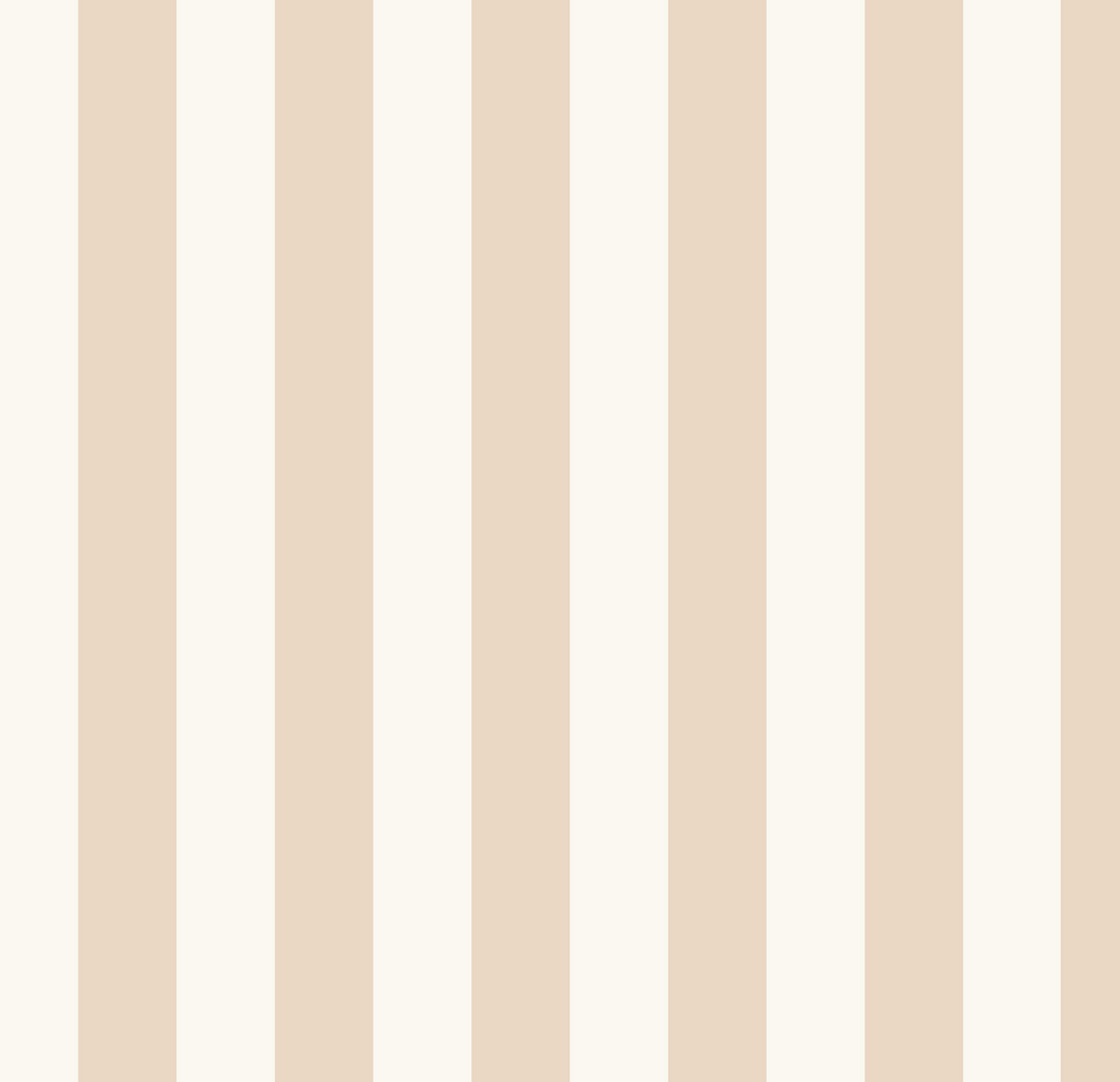 Atlas Striped Removable Wallpaper in Beige and White