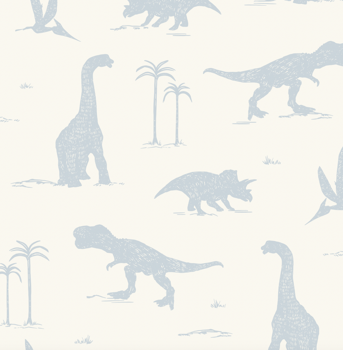 Arlo Whimsical Wallpaper in Sage-Green and Off-White