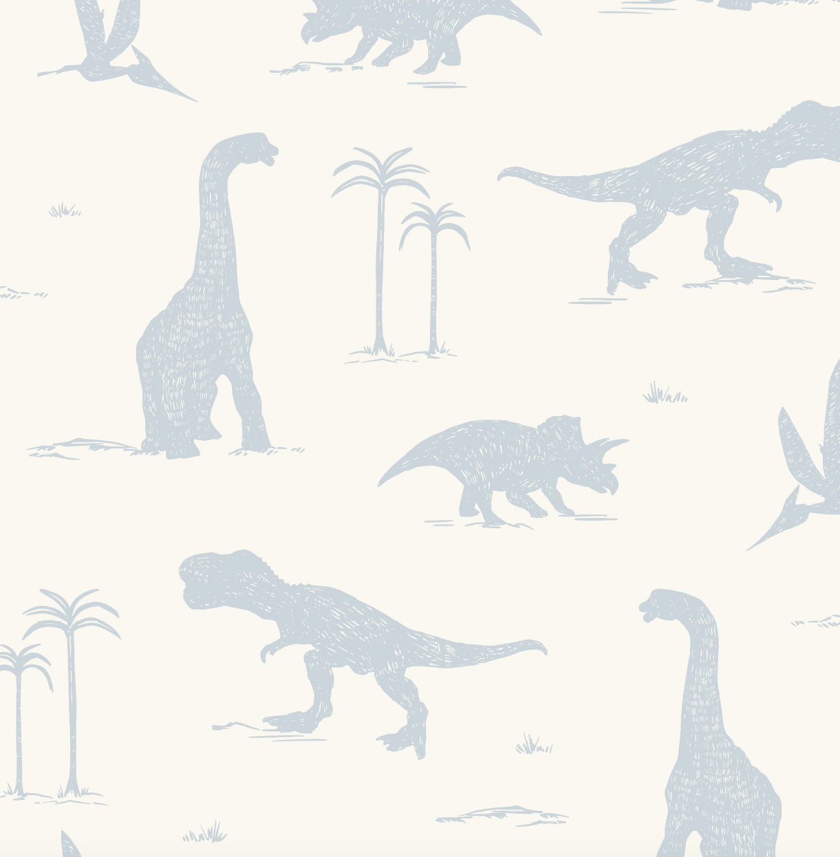Arlo Whimsical Wallpaper in Sage-Green and Off-White
