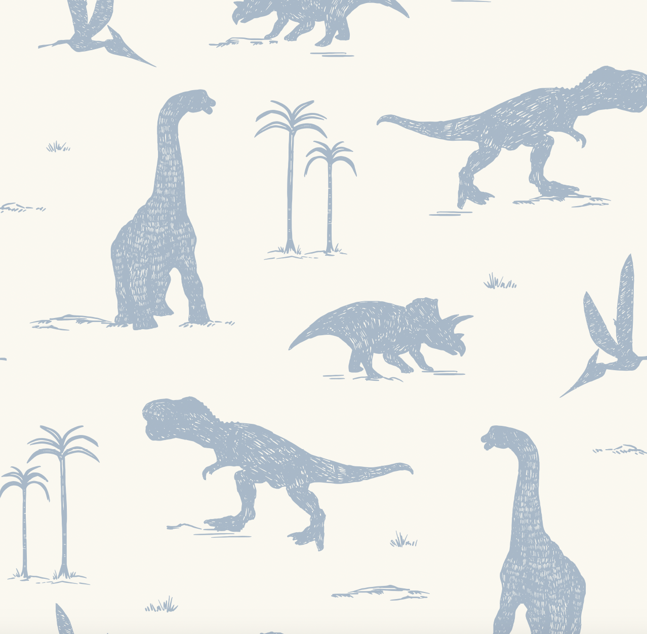 Arlo Whimsical Wallpaper in Sage-Green and Off-White