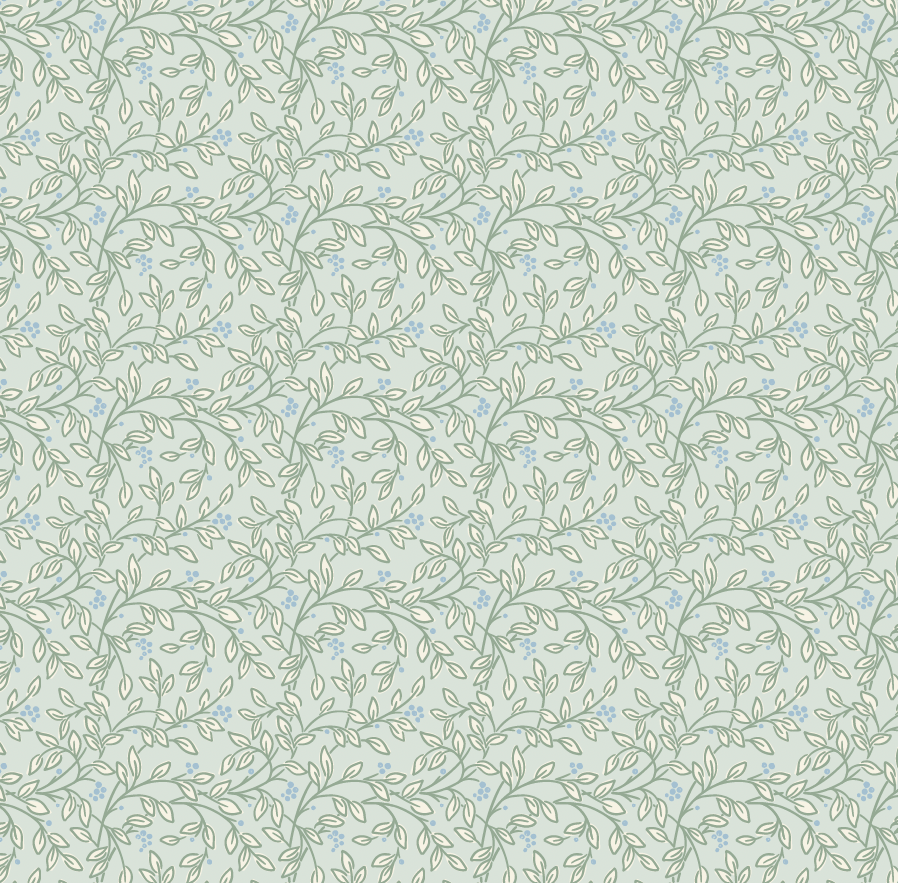 Peyton Floral Wallpaper in Light-Blue and White