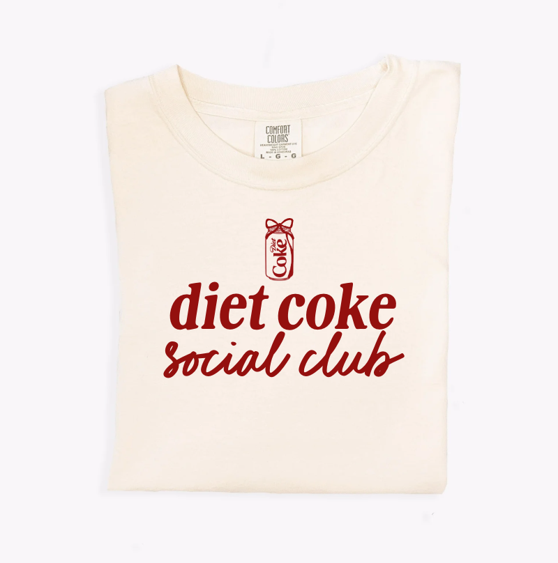 Diet Coke Social Club Graphic Tee – Unisex Relaxed Fit Cotton
