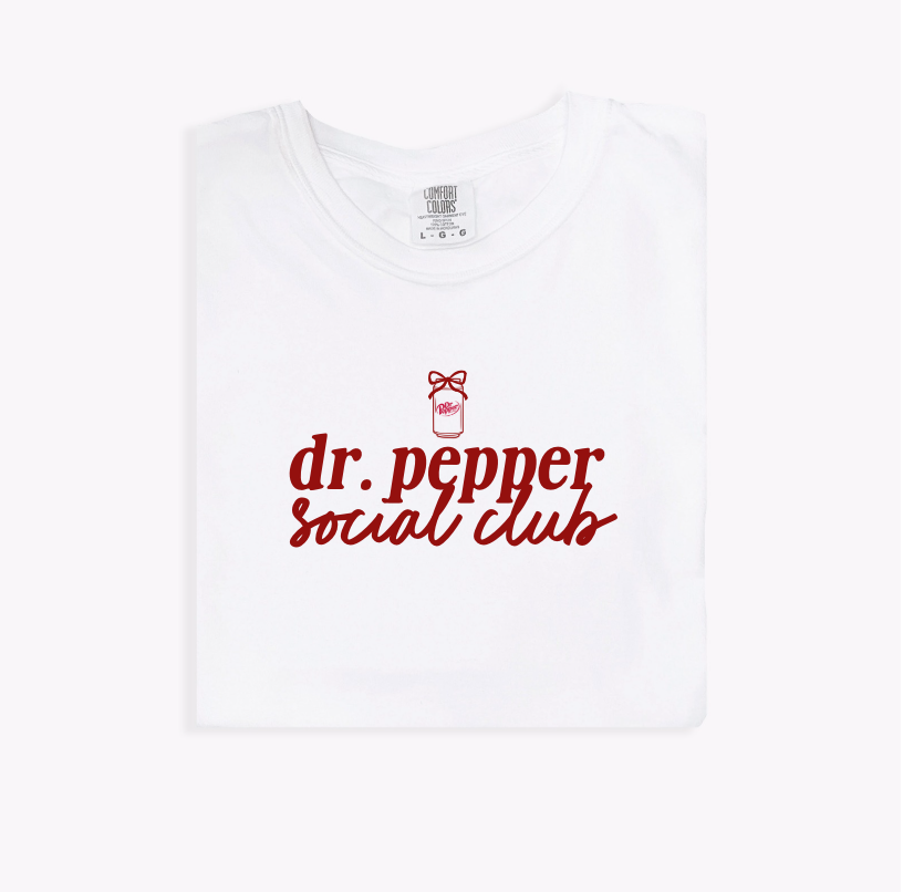Dr. Pepper Social Club Unisex Tee - Comfort Colors