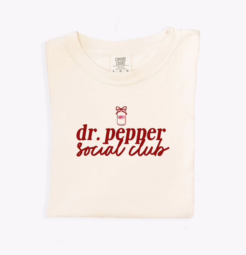 Dr. Pepper Social Club Unisex Tee - Comfort Colors