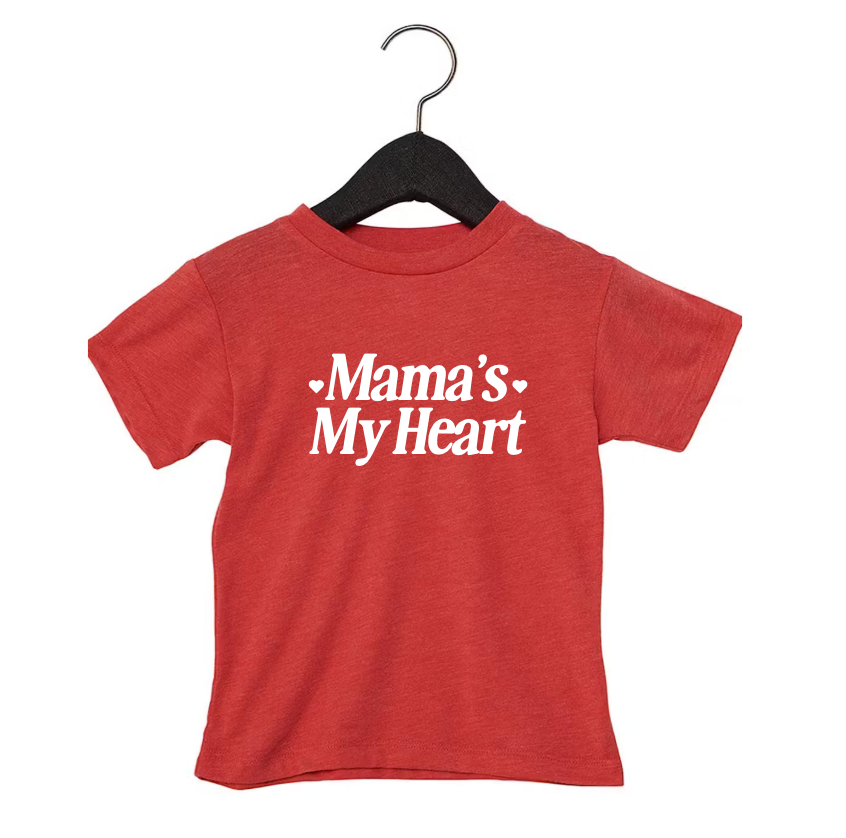 Mama's My Heart Unisex Tee – Minimalist Kids Graphic Shirt