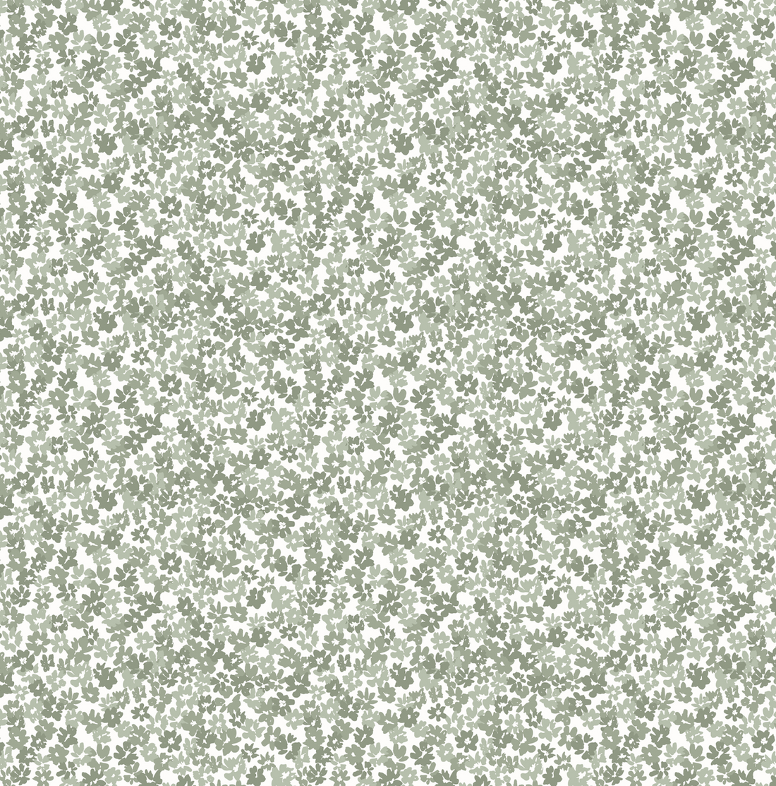 Blythe Floral Wallpaper in Blue, White and Green
