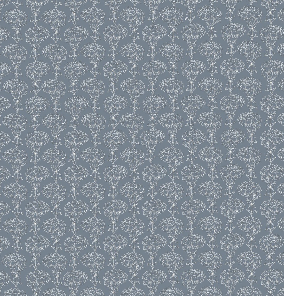 Calista Sage Green and Off-White Floral Removable Wallpaper