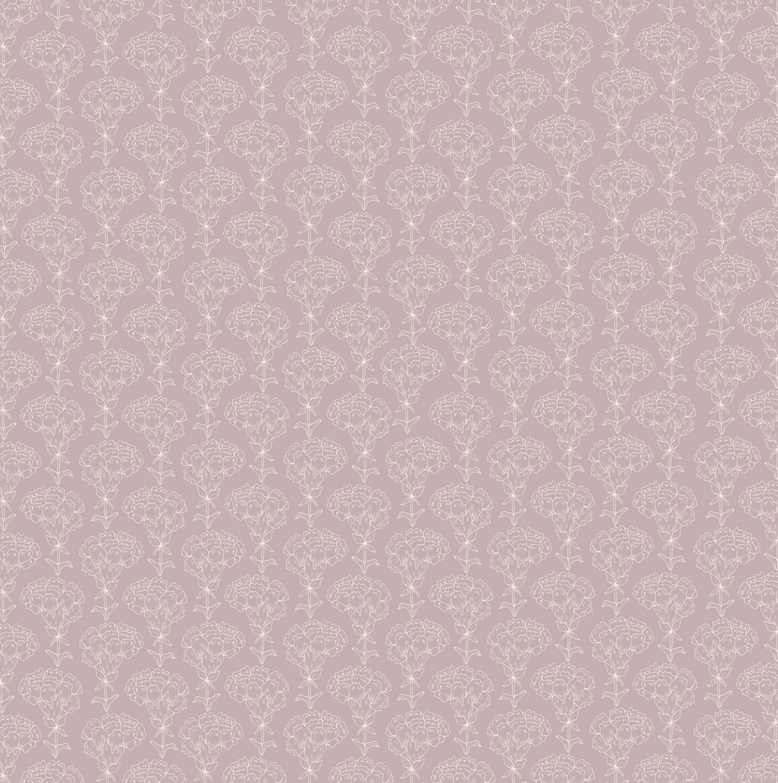 Calista Sage Green and Off-White Floral Removable Wallpaper