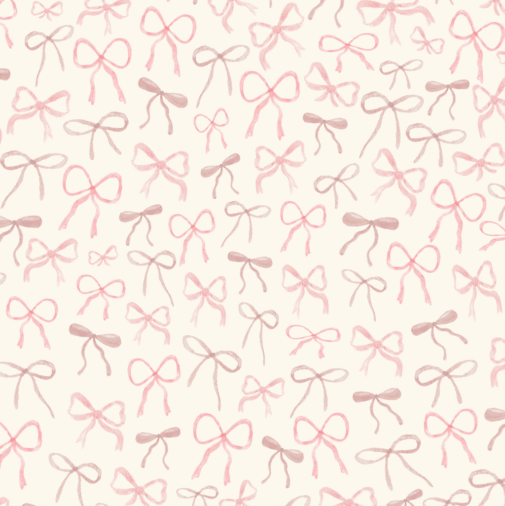 Persephone Whimsical Romantic Wallpaper in Pink and White
