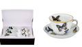Christian Lacroix X Vista Alegre Butterfly Parade espresso cup and saucer set with butterfly pattern