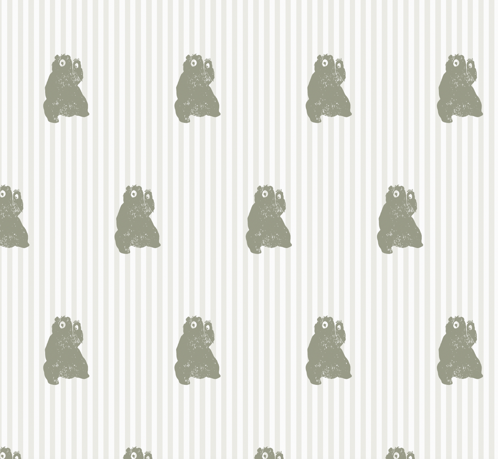 Theodore Whimsical Animal Print Wallpaper in White and Brown