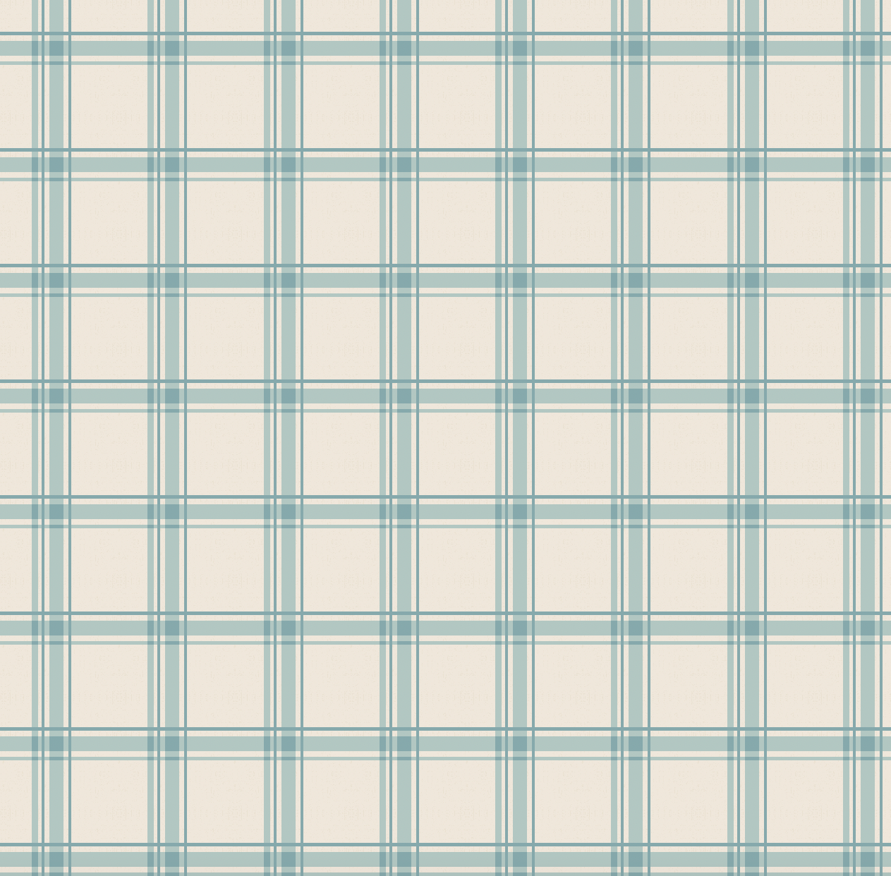 Chad Plaid Wallpaper in Cream and Blue - Modern Farmhouse Decor