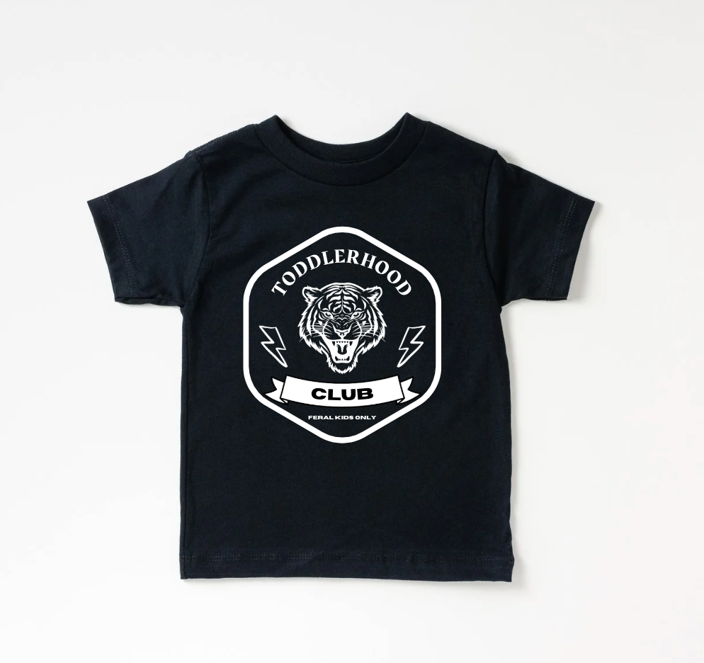 Toddlerhood Club Kids Graphic Tee - Feral Kids Streetwear Style