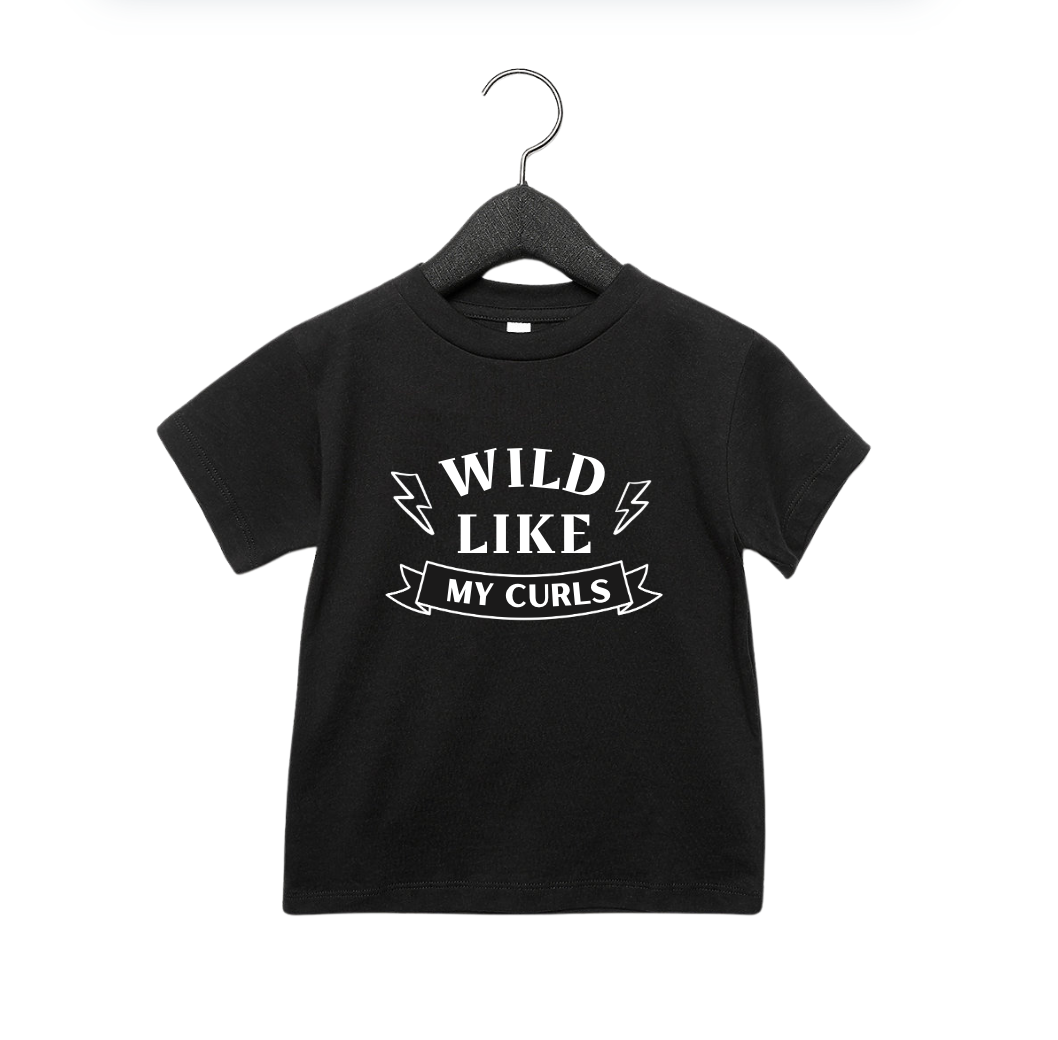 Wild Like My Curls Kids Pullover - Minimalist Crewneck