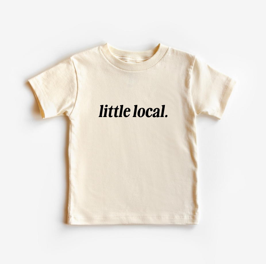 Little Local Kids Streetwear Graphic Tee - Minimalist Cotton Top
