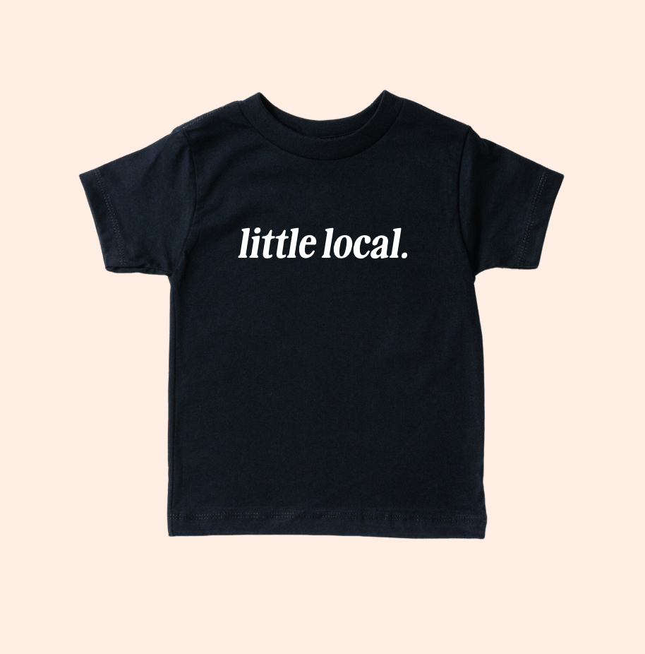 Little Local Kids Streetwear Graphic Tee - Minimalist Cotton Top