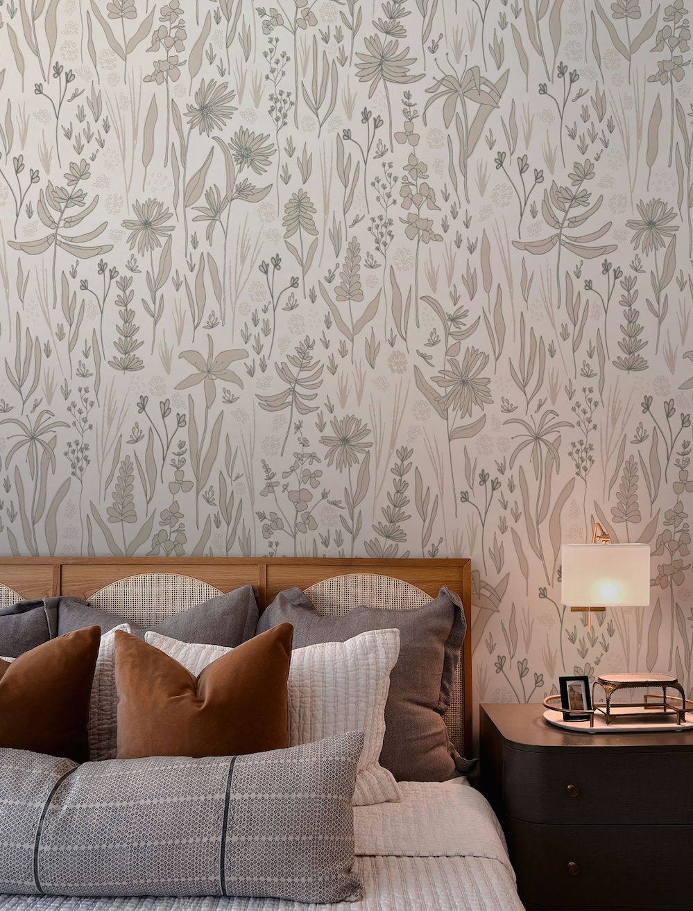 Rey Bohemian Floral Removable Wallpaper for Modern Farmhouse