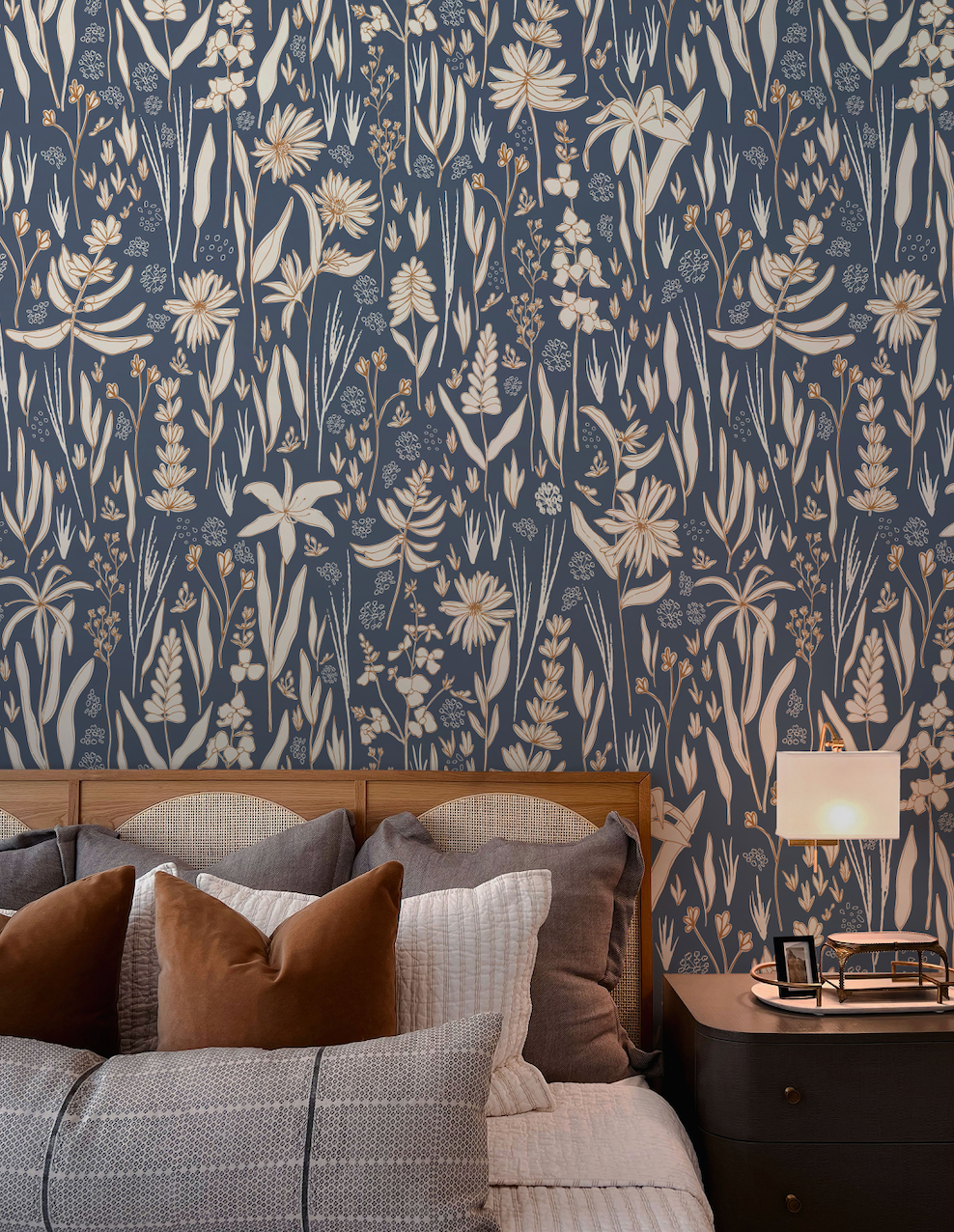 Rey Bohemian Floral Removable Wallpaper for Modern Farmhouse
