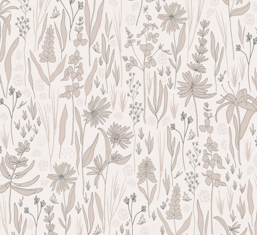 Rey Bohemian Floral Removable Wallpaper for Modern Farmhouse