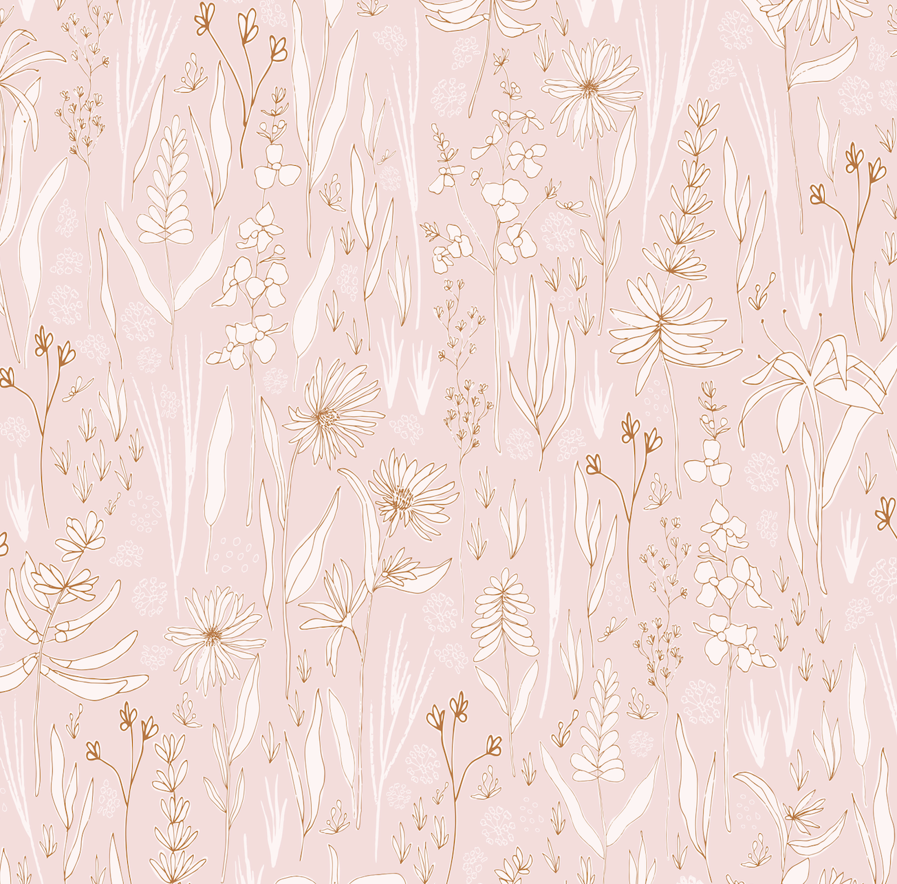 Rey Bohemian Floral Removable Wallpaper for Modern Farmhouse